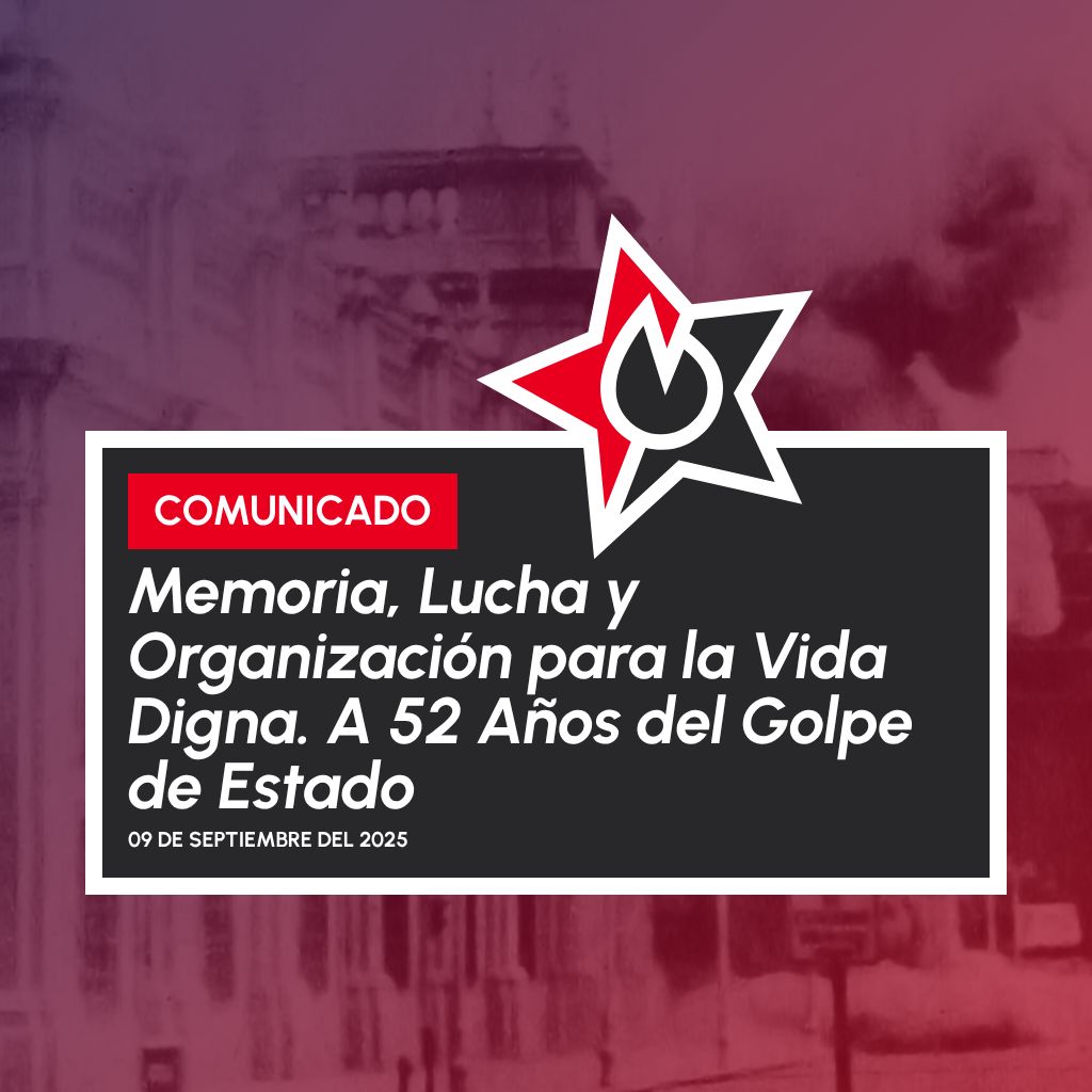 Portada de Memoria, Lucha y Organización para la Vida Digna. A 52 Años del Golpe de Estado.